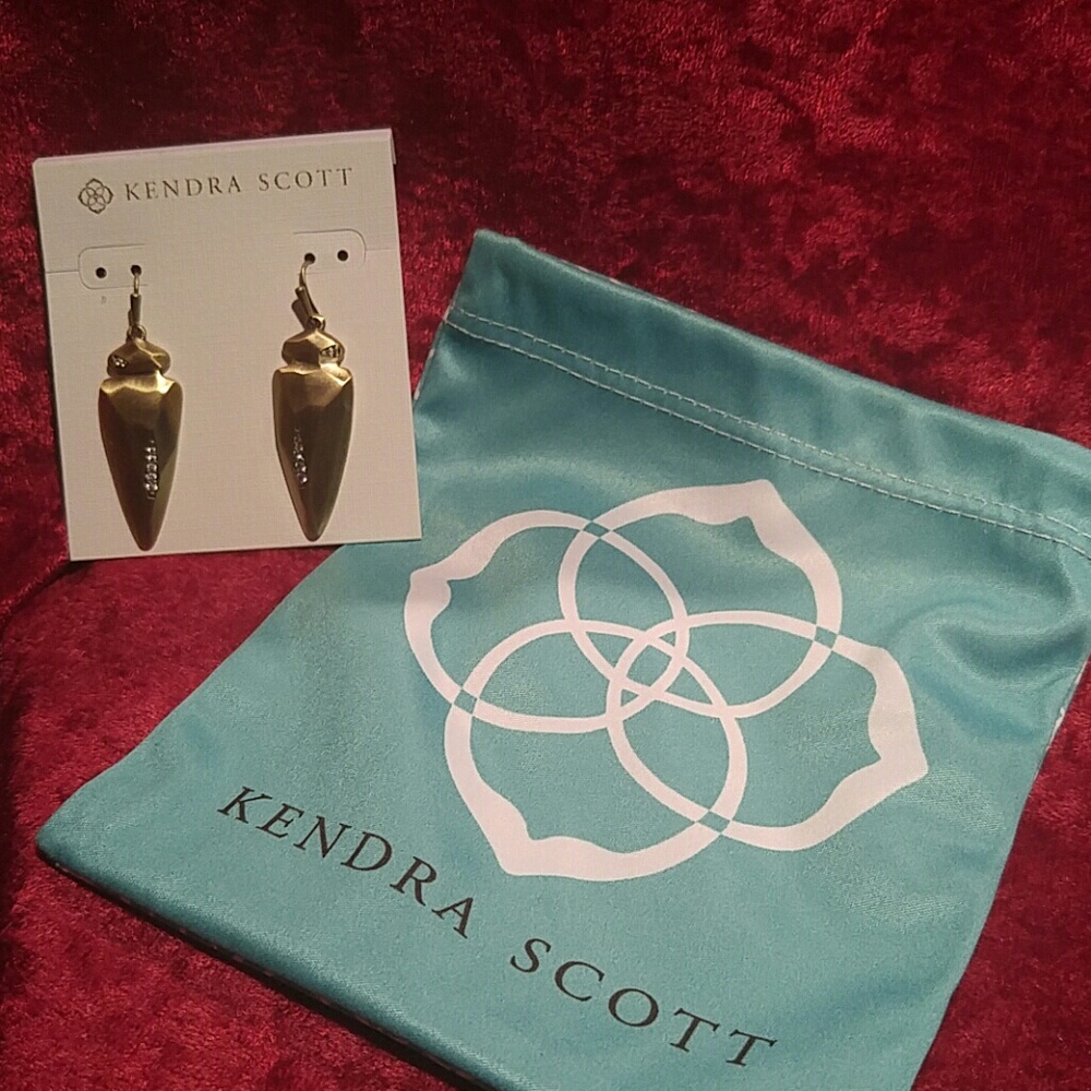 Kendra Scott Stephanie Earrings Antique Brass